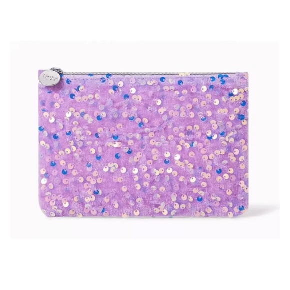 IPSY Glam Bag w/Purple Sequins and Zipper Closure - 5 x 7” NEW - Picture 1 of 2